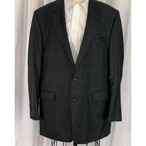 Ralph Lauren Gray Pinstripe Blazer 46L